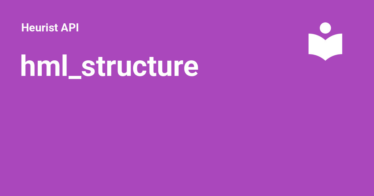 hml_structure - Heurist API