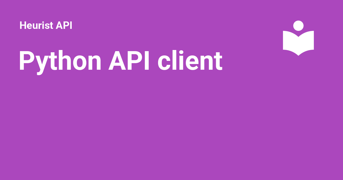 Python API client - Heurist API